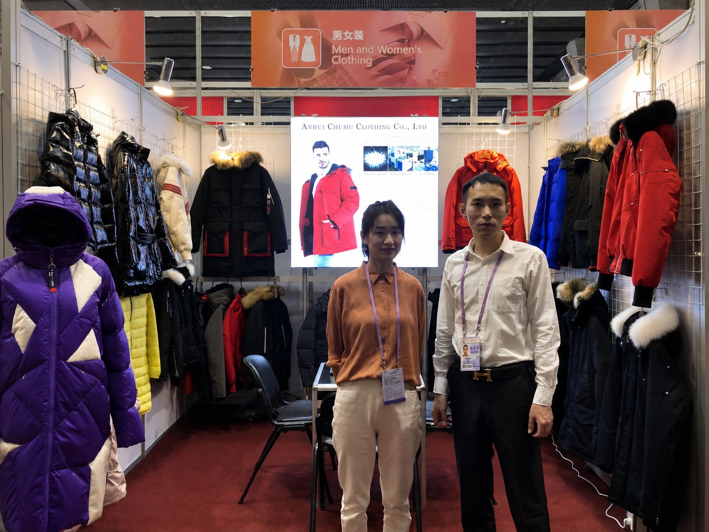 Canton Fair apparel booth with Mobility team