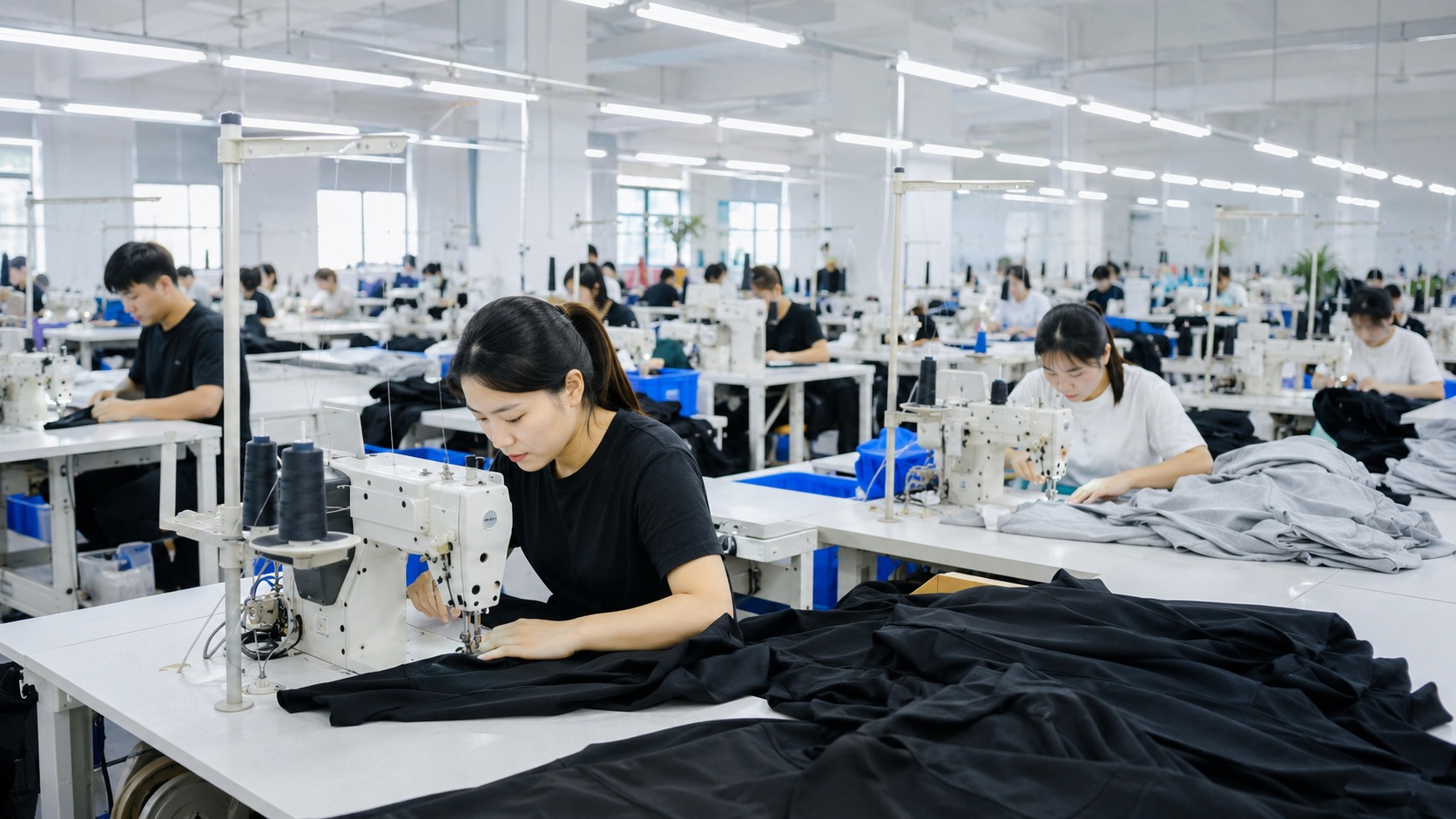 Apparel factory production workshop